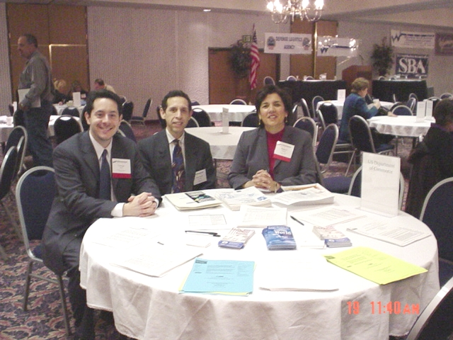 U.S. Department of Commerce Representatives: George Ralis (OSDBU-Washington, DC), Raymond Cervantes (MBDA-Dallas, TX), and Raquel Suniga (MBDA-Dallas, TX).