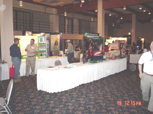 Conference exhibitor area. 