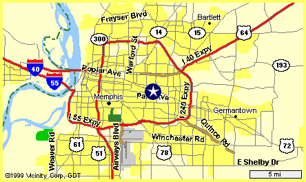 U.S. Geological Survey office location in Memphis, TN  map