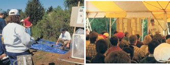 attendees at a USGS demonstration
