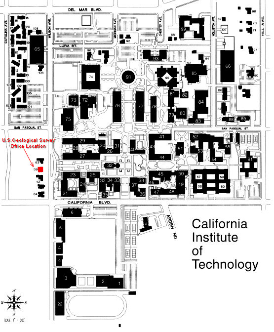 California Institute of Technology campus map