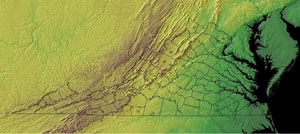 Topographic Map of Virginia