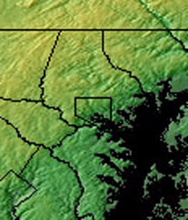 Topographic Map of DC