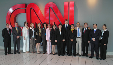 As part of their visit to the United States this summer, Latin American participants in the Commerce Department's Good Governance program visited the headquarters of CNN in Atlanta, Georgia.