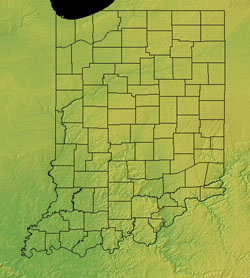 Topographic Map of Indiana