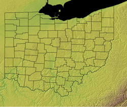 Topographic Map of Ohio