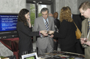 Secretary Carlos M. Gutierrez views exhibits at the World Intellectual Property Day Congressional Celebration