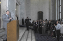 Secretary Carlos M. Gutierrez speaks to the World Intellectual Property Day Congressional Celebration
