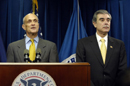Secretaries Cheftoff and Gutierrez address media on immigration reforms