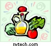Graphic of a vinegar and veggies.  /  Copyrighted image used with permission by NVTech Inc. 