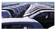 Image of rows of cars linking to information on surplus sales