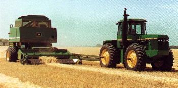 Tractor and Pull-Type Combine