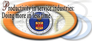 Productivity in service industries: Doing more in less time