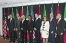 Secy Gutierrez and cabnet members pose during the Security Prosperity Partnership