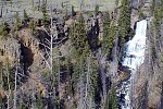 Photograph of Undine Falls and basalt flow, Yellowstone National Park, Wyoming