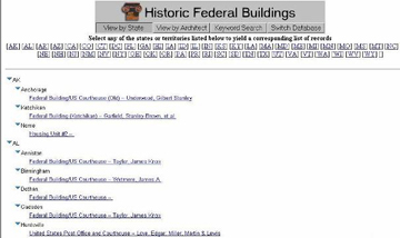 Historic Federal Building Database