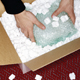 Box with packing peanuts inside
