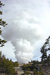 Steamboat Geyser erupting 2 May 2000.