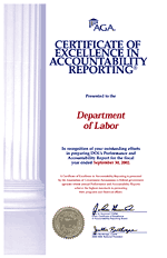 Image of Certificate of Excellence in Accounting Reporting