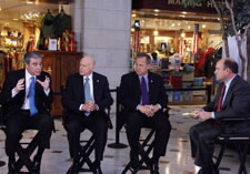 Secretary Gutierrez is pictured at CNBC’s White House Economic Summit today at Union Station with Chairman of the Council of Economic Advisers Ed Lazear and Director of the Office of Management and Budget Jim Nussle. Click for larger image.