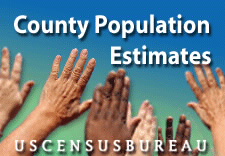 Census Bureau County Population Estimates logo.