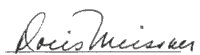 Doris Meissner's signature