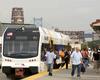 NJ TRANSIT's RiverLINE at The Walter Rand Transportation Center in Camden, NJ during the morning peak period.