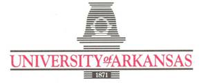 Masthead:  University of Arkansas, 1871.