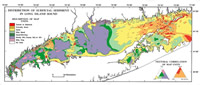 Distribution of Surficial Sediment in Long Island Sound