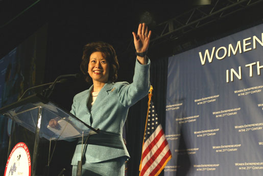 Secretary Chao speaking at the Conference on Women Entrepreneurship in the 21st Century 