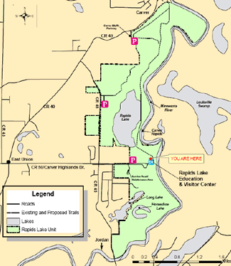 Rapids Lake Unit Trail Map