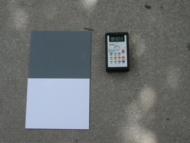 Figure  SEQ Figure \* ARABIC 5 - Alta II, Kodak grey cards on concrete 3