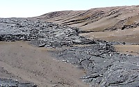 1974 lava flow along low southwest caldera rim