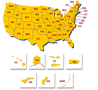 Map of United States