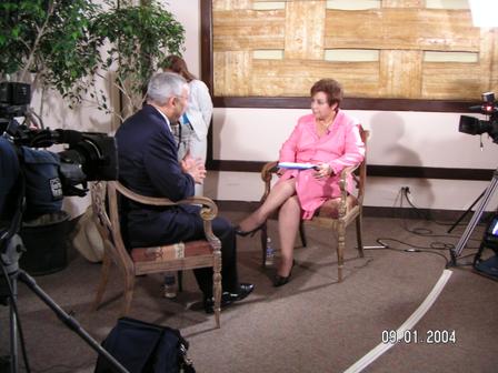 Secretary Powell was interviewed by Luz Maria Noli of Panama’s TVN Channel 2