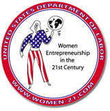 Logo for the Department of Labor's Women Entrepreneurship in the 21st Century Conference