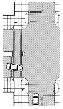 Figure 15(a) - Curb Ramps at Marked Crossings