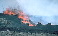 Lava fountains on March 26, 1984