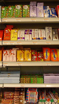 A selection of chocolate