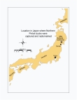 Locations in Japan where Northern Pintail Ducks where captured and radiomarked. 