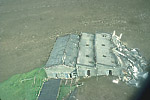 Building hit by lahar on June 6, 1994, along Río Paez, Colombia