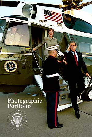 Departing Marine One at Texas State Technical College Waco Airport in Waco, TX, June 30.