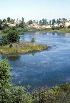 Beaches and dunes at the Grand Calumet River