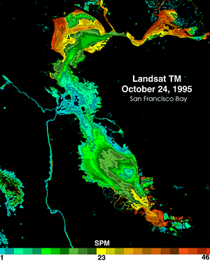 Color Coded SPM Image from Landsat TM, 110 kb
