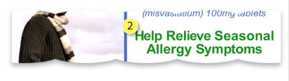 Graphic referring to critique item 2. Help Relieve Seasonal Allergy Symptoms