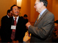Photo of Jiaquang Sun of the National Natural Science Foundation and NSF Director Arden Bement.