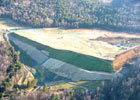 Photograph showing completed buttress at Elizabeth Mine, Vermont.