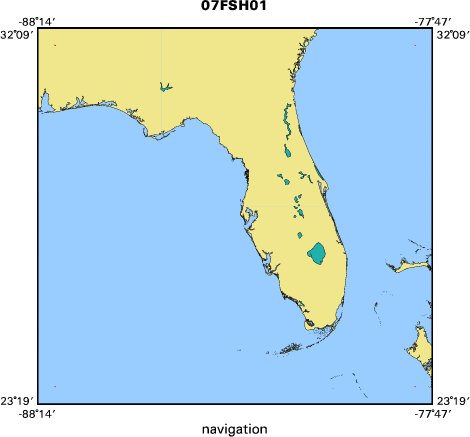 07FSH01 map of where navigation equipment operated