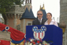 "Outstanding American by Choice" honorees Emilio and Gloria Estefan speaking at Walt Disney World in Orlando, FL, Jul. 4, 2007