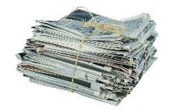 Stack of newspapers